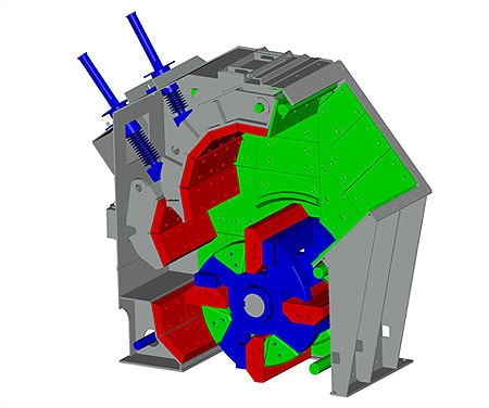 horizontal shaft impactor crusher