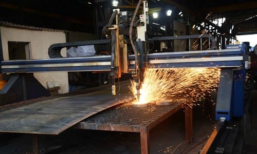 CNC Plasma Cutting Machinery in Action