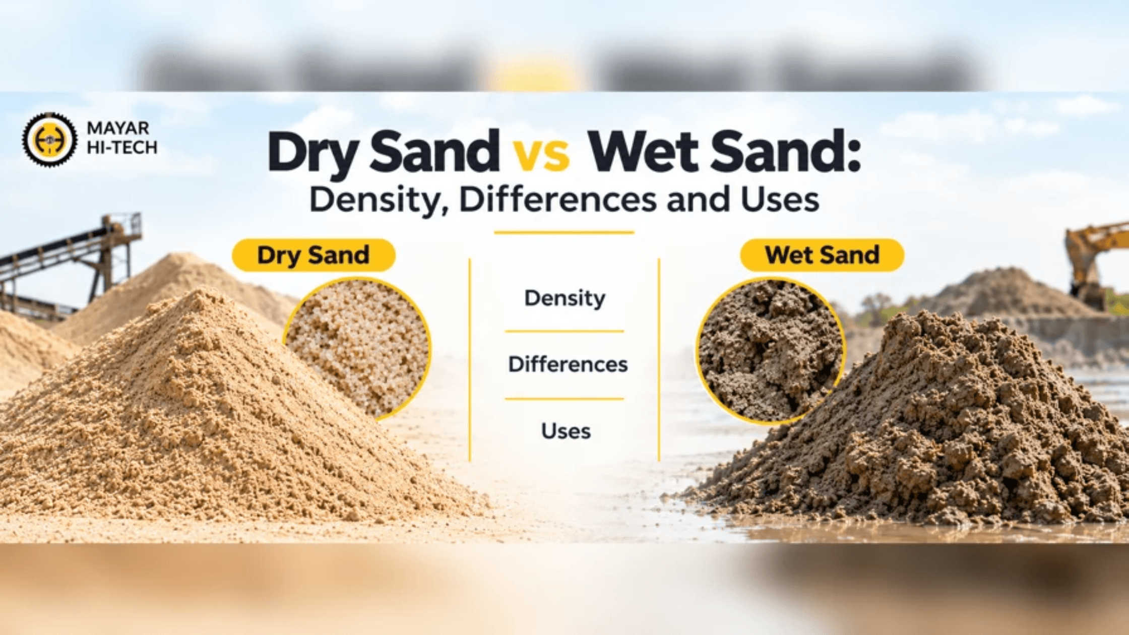 Dry Sand vs Wet Sand: Density, Differences and Uses